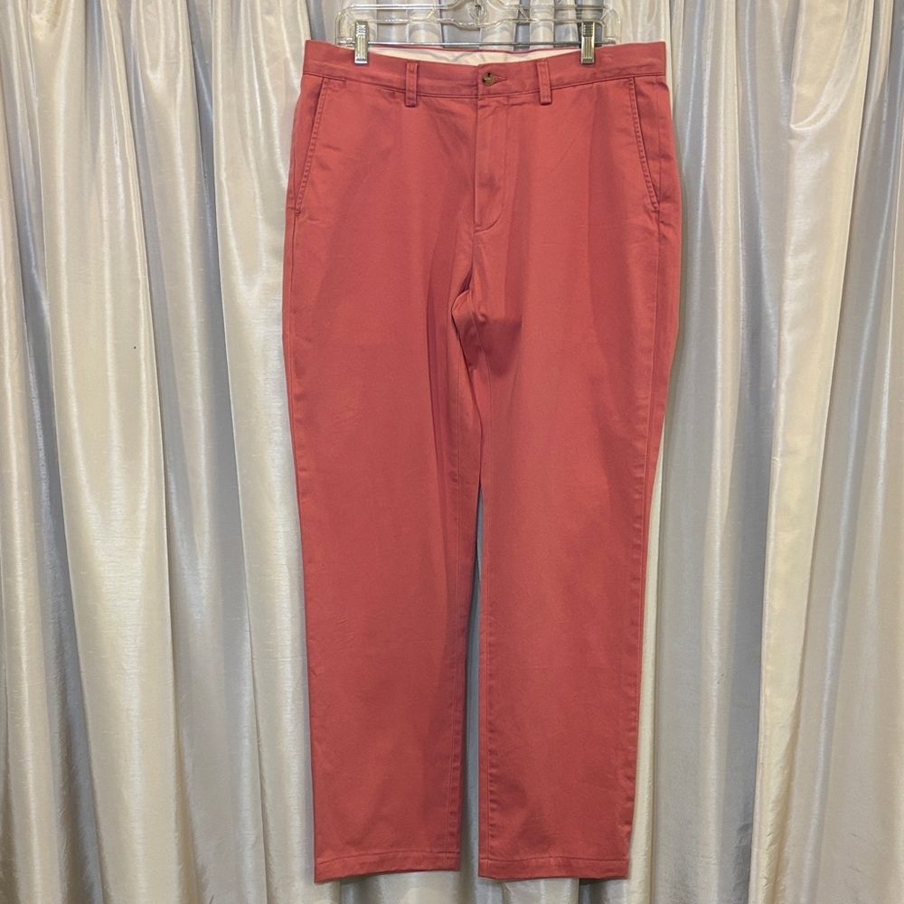 Polo Ralph Lauren Men’s Coral/pink pants, chinos, 34x32, flat front, EUC